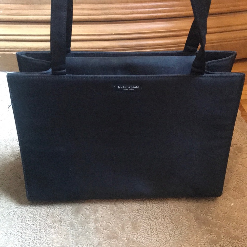 Kate Spade Black Structured Tote Bag with Handles